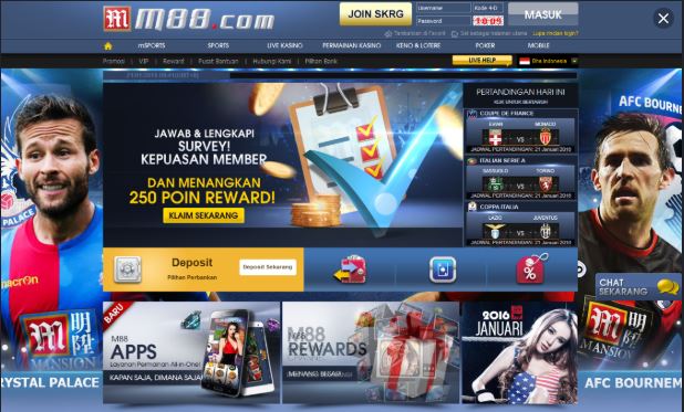 Cara bermain M88 Android tanpa mengunduh ponsel 1